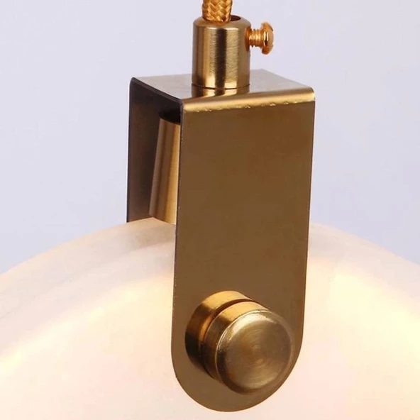 M-7106-15-1 15 CM ÇAP MERMER TEKLİ AVİZE - Resim 2