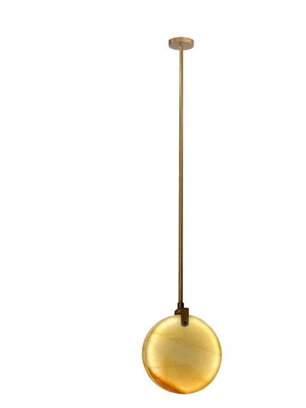 M-7106-15-1 15 CM ÇAP MERMER TEKLİ AVİZE ürün görseli 1