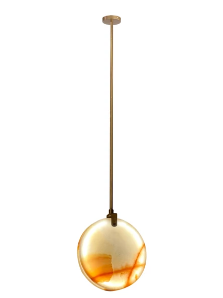 M-7106-25-1 25 CM ÇAP MERMER TEKLİ AVİZE ürün görseli 1