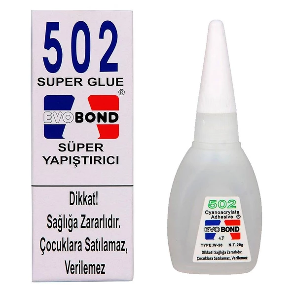 Evobond Glue Süper Hızlı 502 Japon Yapıştırıcısı 20 Gr ürün görseli 1