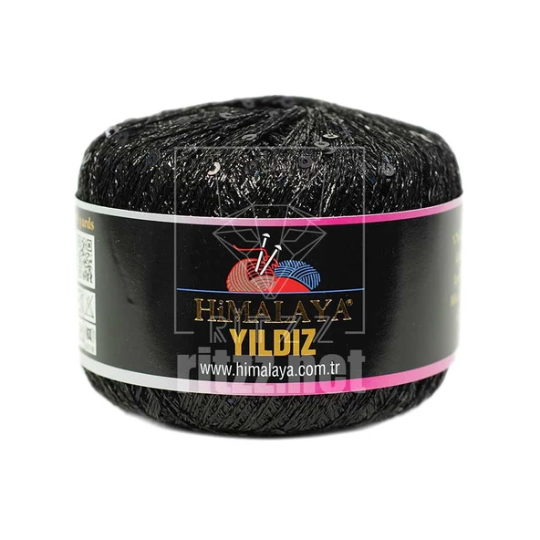 Himalaya Yıldız / Siyah Simli Siyah Pullu / 58105 ürün görseli 1