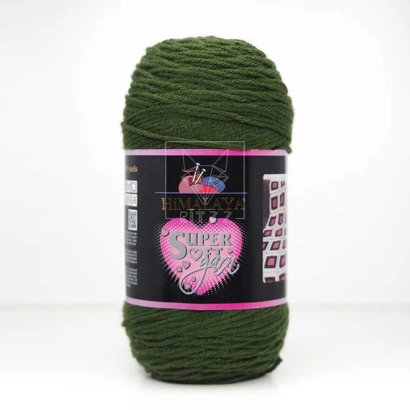 Himalaya Super Soft Yarn 80807 Koyu Haki ürün görseli 1