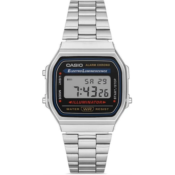 CASIO A168WA-1WDF DİJİTAL RETRO UNISEX KOL SAATİ ürün görseli 1