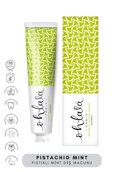 OHLALA Pistachio Mint (Antep Fıstığı-Nane) Diş Macunu 75ml ürün görseli 1