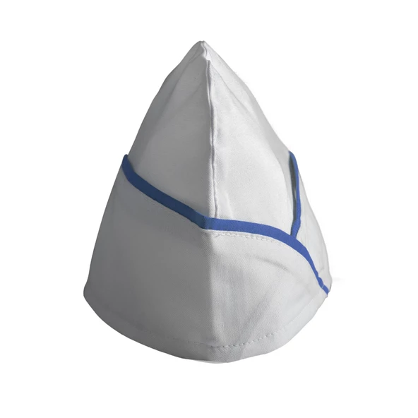 Şensel, Kep, Beyaz, Saks Biyeli -4E793- Aşçı Kepi, İş Kıyafeti ürün görseli 1