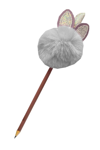 Unicorn Ponpon Peluş Kurşun Kalem 1 Adet Peluş Tüylü Tek Boynuzlu Unicorn Figürlü Kurşun Kalem Hediye Kalem Tüylü Sevimli Kalem ürün görseli 1