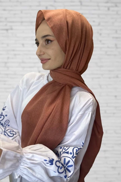 Organik Şal - Pamuk Tek Renk Şal  TABA ürün görseli 1