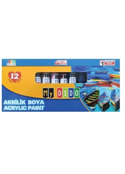 Sudor Akrilik Boya 12 Li ürün görseli 1