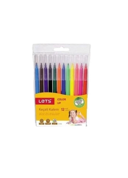 Lets Jumbo Keçeli Kalem 12 Renk L 7012 ürün görseli 1