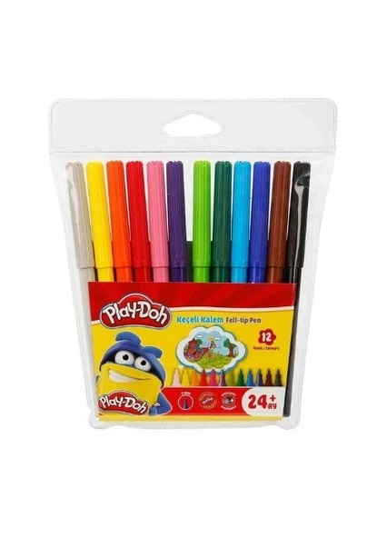 Play-Doh 12 Renk Keçeli Kalem Pvc 2Mm ürün görseli 1