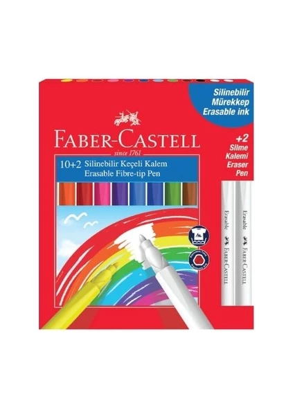 Faber-Castell Keçeli Kalem Silinebilir 12 Renk ürün görseli 1