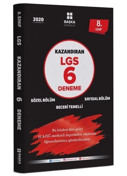 Başka Yayıncılık 8. Sınıf LGS Kazandıran 6 Deneme ürün görseli 1