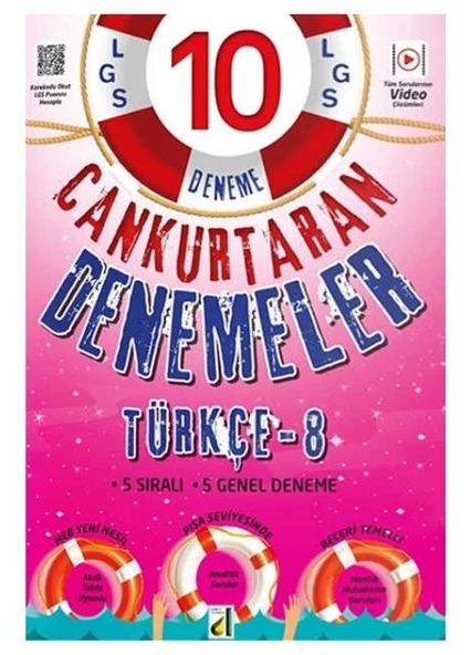 Damla Yayınları 8.Sınıf LGS Türkçe Can Kurtaran Denemeler ürün görseli 1
