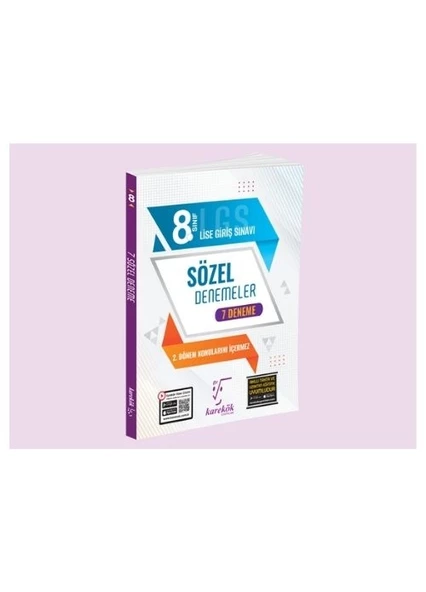 Karekök Yayınları 8.SINIF 7li Sözel Deneme ürün görseli 1