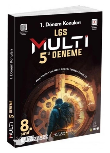 Damla Yayınları 8.Sınıf Multi 5 Li Deneme (1.dönem konuları) ürün görseli 1