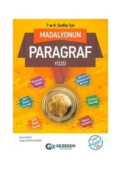 Gezegen Yayıncılık 8. Sınıf Madalyonun Matematik Yüzü ürün görseli 1