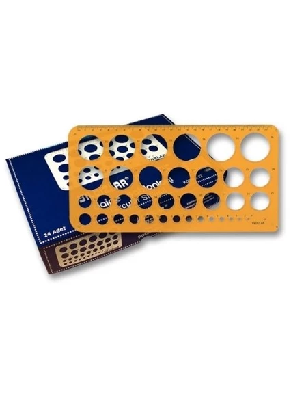 Yıldızlar 22 Daire Şablonu Büyük Boy 086 ürün görseli 1