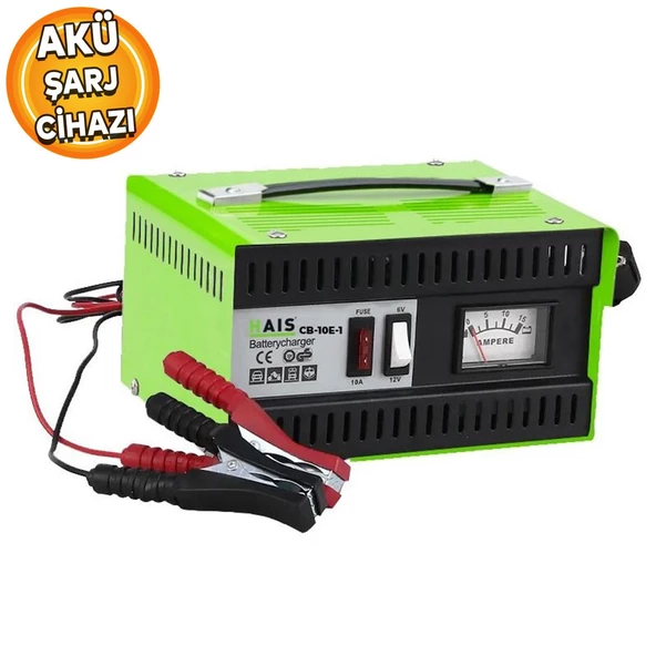Haıs CB10E-1 Akü Şarj Cihazı Motor Araba 6-12V ürün görseli 1