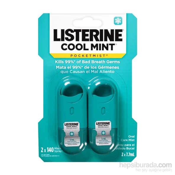 Listerine Pocketmist Cool Mint - Nane Aromalı Sprey 2Li ürün görseli 1