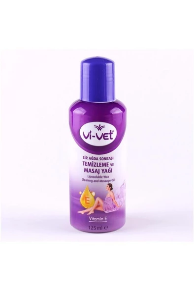 Vi-Vet Ağda Sonrası Temizleme Ve Masaj Yağı E Vitamini 125 ml 1 Ad. ürün görseli 1