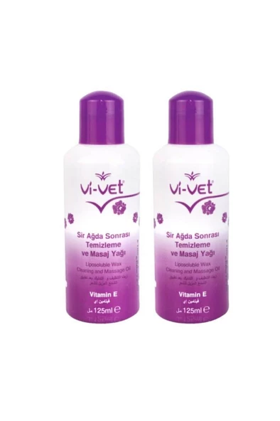 Vi-Vet Ağda Sonrası Temizleme Ve Masaj Yağı E Vitamini 125 ml 2 Ad. ürün görseli 1