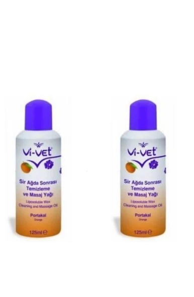 Vi-Vet Ağda Sonrası Temizleme Ve Masaj Yağı Portakal 125 ml 2 Ad. ürün görseli 1