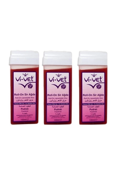 Vi-Vet Roll-On Sir Ağda Pudralı 100 ml 3 Ad. ürün görseli 1