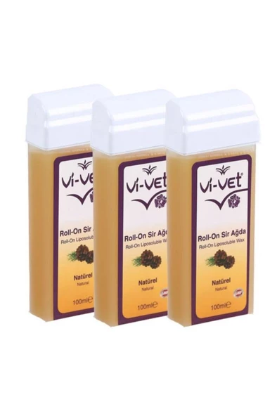 Vi-Vet Roll-On Sir Ağda Naturel 100 ml 3 Ad. ürün görseli 1