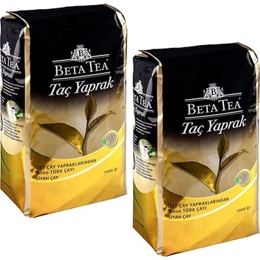 Beta Tea Taç Yaprak Siyah Çay 2 x 1 KG - Resim 2