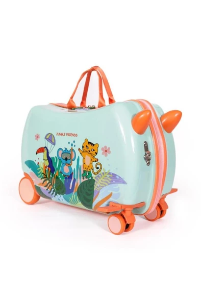 Milk&Moo Binilebilir Çocuk Valizi Jungle Friends ürün görseli 1