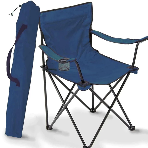 Trendyapimarket Kamp Sandalyesi  Bordo. Lacivert - Resim 2