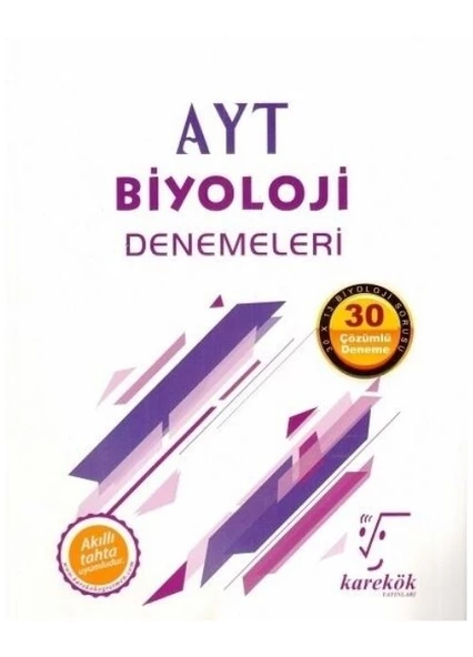 Karekök Yayınları AYT Biyoloji 30 Çözümlü Deneme ürün görseli 1