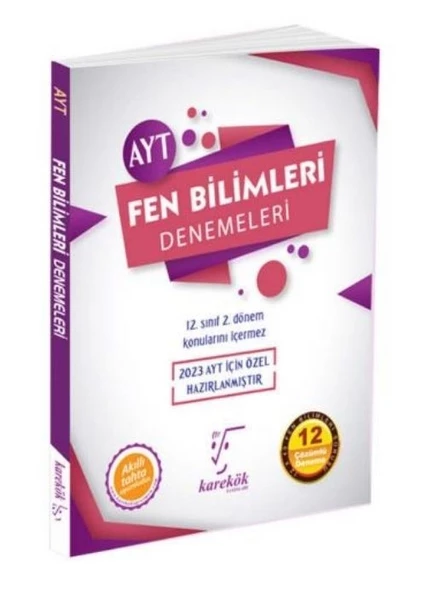 Karekök Yayınları 2023 AYT Fen Bilimleri Deneme ürün görseli 1