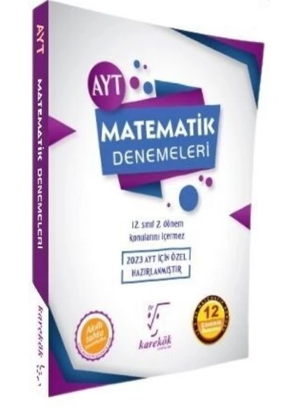 Karekök Yayınları AYT Matematik Özel 12 Çözümlü Deneme ürün görseli 1