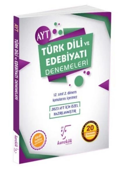 Karekök Yayınları 2023 AYT Türk Dili ve Edebiyatı Denemeleri ürün görseli 1