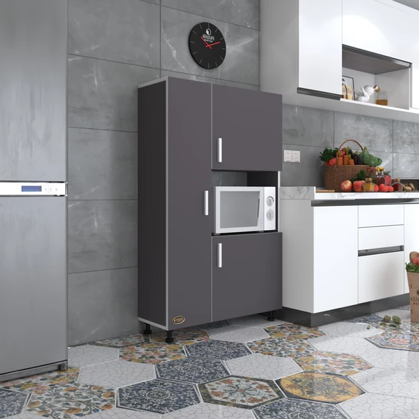 Kenzlife mini fırın dolabı alpkuntsağ gri 148*90*30 ayaklı mikroalga midi fırın mutfak ürün görseli 1