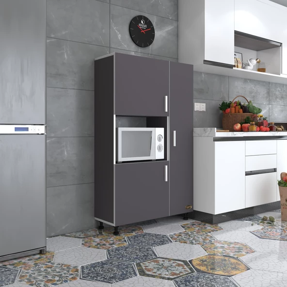 Kenzlife mini fırın dolabı alpkuntsol gri 148*90*30 ayaklı mikroalga midi fırın mutfak ürün görseli 1