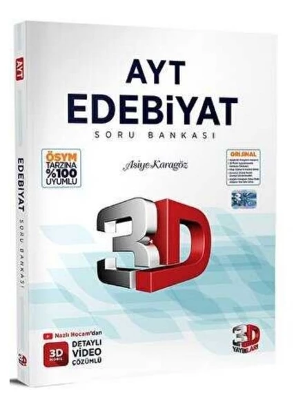 3D Yayınları AYT Edebiyat Soru Bankası ürün görseli 1