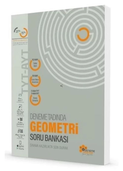 Deneme Tadında 12.Sınıf Geometri TYT-AYT Soru Bankası Kitabı ürün görseli 1
