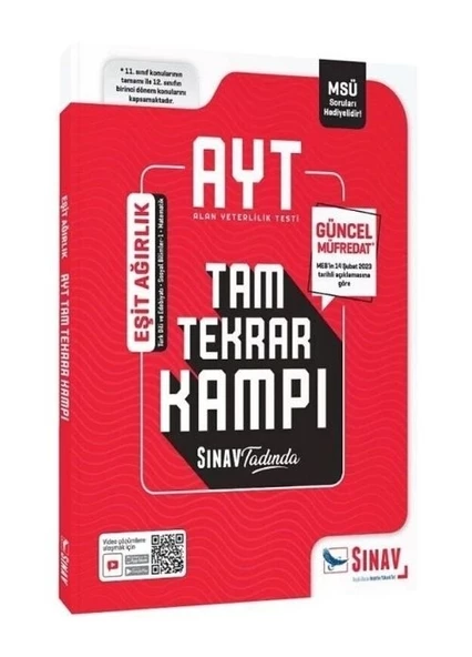 Sınav Yayınları AYT Eşit Ağırlık Tam Tekrar Kamp ürün görseli 1