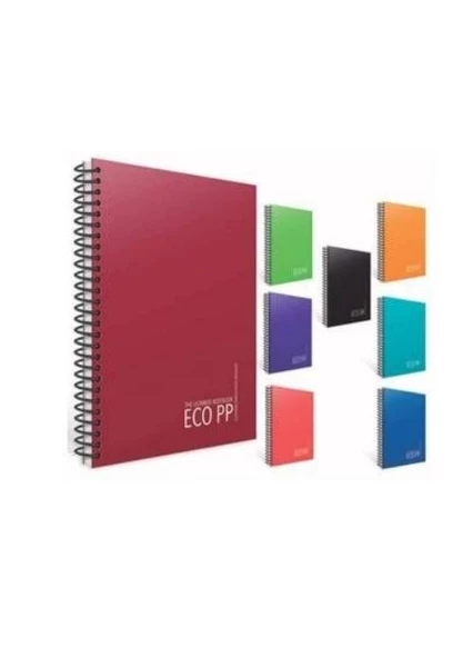 GIPTA EKO PP KAPAK DEFTER A6 60 YAPRAK TELİİ KARELİ ürün görseli 1