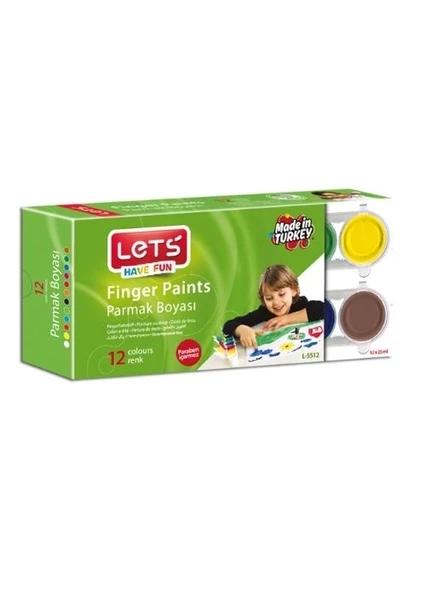 Lets Parmak Boyası 12 Renk L5512 ürün görseli 1