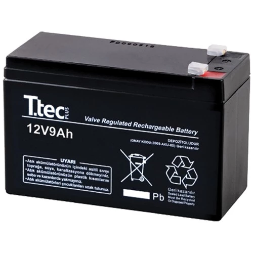 Ttec 12V 9 Ah Bakımsız Kuru Akü ürün görseli 1