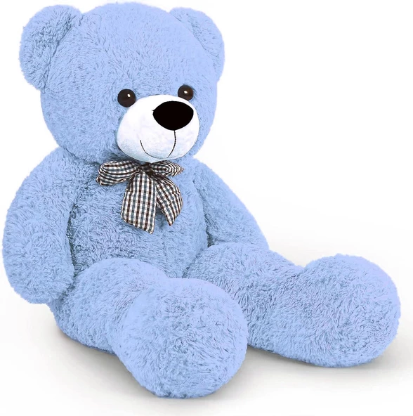 Oyuncak 80 Cm Papyonlu Peluş Ayıcık- İthal Kumaş - Premium Koleksiyon Hediyelik Ayı (% 100 YERLİ) ürün görseli 1