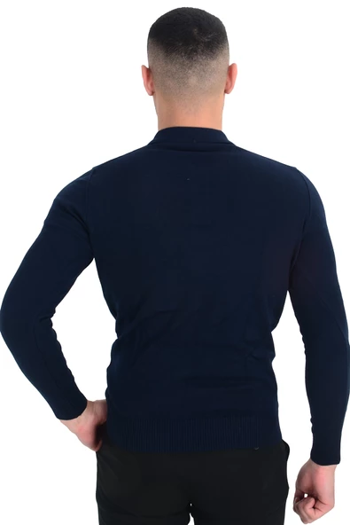Cengiz İnler Polo Yaka Basic Erkek Triko Kazak - Resim 12