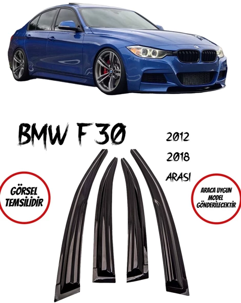 BMW F30 Cam Rüzgarlığı 4lü Takım 2012-2018 Arası ürün görseli 1