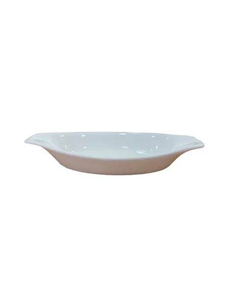 Acar PORWM9347 Beyaz Porselen Kahvaltı Tabağı 15x9 cm ürün görseli 1