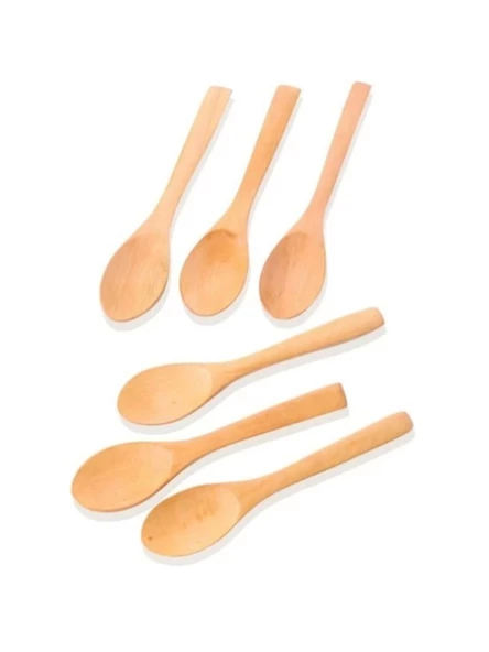 Balsa BLS 16B Kahverengi Ahşap Kaşık Seti 6'lı 16 cm ürün görseli 1