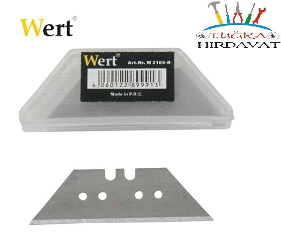 WERT 2165-R Cam Kazıyıcı Halı Maket Bıçağı Yedeği 10 lu paket ürün görseli 1