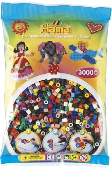 Hama Boncuk Midi 3.000'lik Poşet - 22 Renk (HA201-67) ürün görseli 1